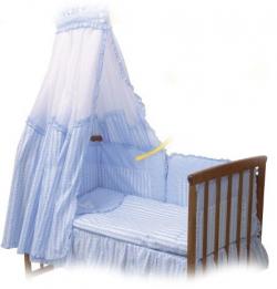 Комплект для детской кроватки с вышивкой "Мишка с подушкой"